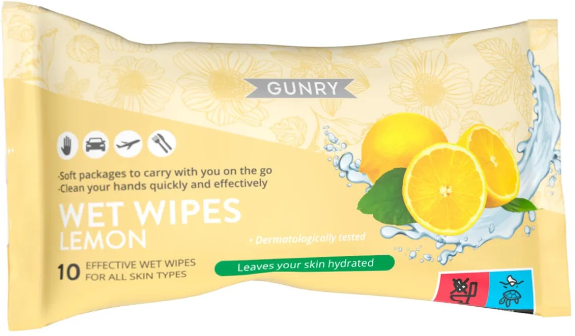 Gunry Wet Wipes våtservetter, 10-pack