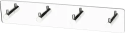 Habo Flair självhäftande kroklist 4 krokar, metall