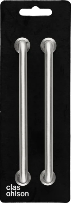 Handtag borstat stål, 2-pack