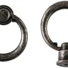 Handtag med ring, antik järn