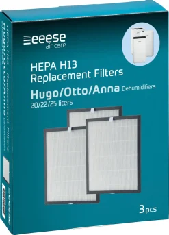 HEPA-filter för Hugo avfuktare och luftrenare, 3-pack