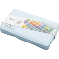 HIMI Twin Cup gouachefärg med penslar, 36-pack