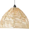 Hängande solcellslampa, taklampa konstrotting, 40 cm