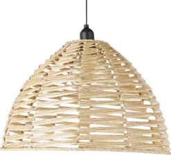 Hängande solcellslampa, taklampa konstrotting, 40 cm