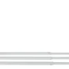Hängkorg för hyllplan, metall, vit, bredd 39-69 cm