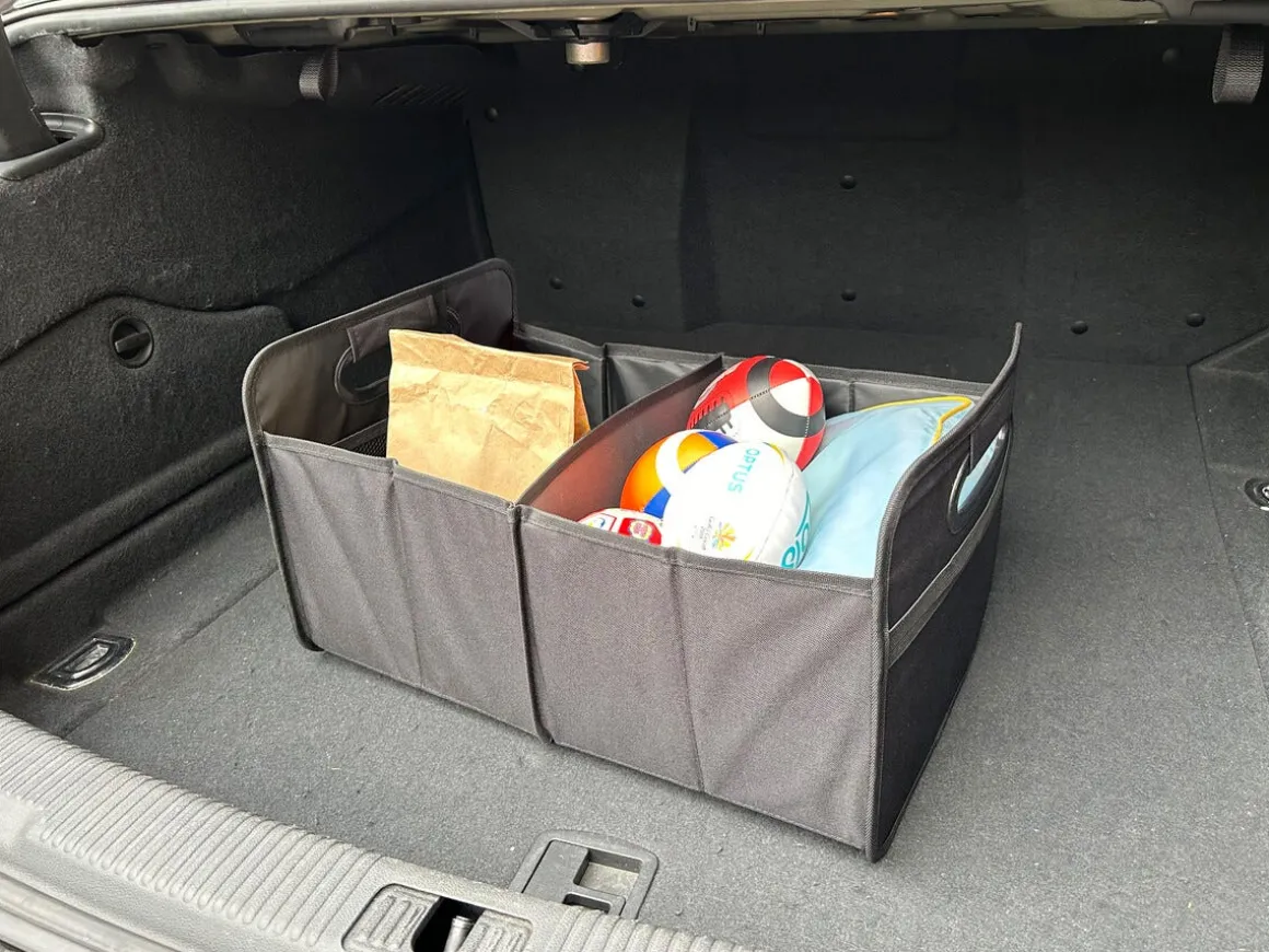 Hopfällbar bagagerumsväska bil, 2 fack, 32 liter
