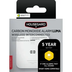 Housegard Luma trådlöst kolmonoxidlarm, 1-pack