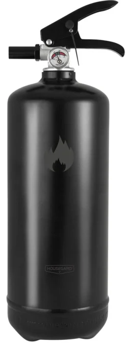 Houseguard liten brandsläckare 2 kg, svart / vit