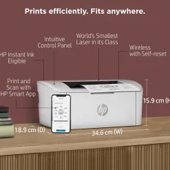 HP LaserJet M110w trådlös laserskrivare, svartvit