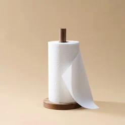 Hushållspappershållare trä, 28 cm
