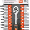 Hylsnyckelsats 27 delar 1/4"