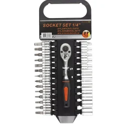 Hylsnyckelsats 27 delar 1/4"