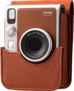 Instax Mini Evo Case kamerafodral konstläder, brun