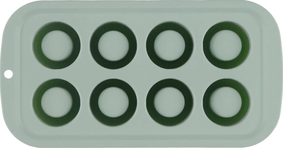 Isglas, form i silikon för 8 små glas av is
