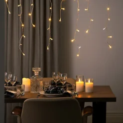 Istappsslinga gnistrande LED Northlight, påbyggnadsbar