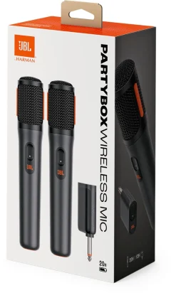 JBL laddbar trådlös mikrofon för PartyBox, 2-pack