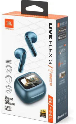 JBL Live Flex 3 trådlösa in ear-hörlurar, lång batteritid