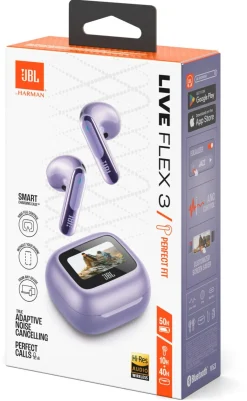 JBL Live Flex 3 trådlösa in ear-hörlurar, lång batteritid