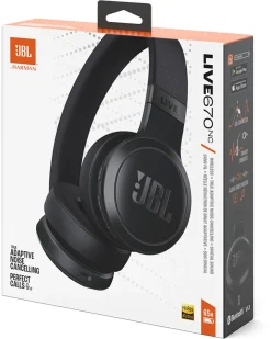 JBL Live 670NC hopfällbara trådlösa on ear-hörlurar