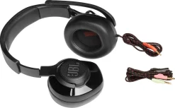 JBL Quantum 200 gaming headset med fällbar mikrofon