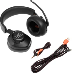 JBL Quantum 400 gaming headset med RGB, surround och DTS
