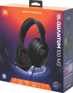 JBL Quantum 100M2 gamingheadset med bom-mikrofon