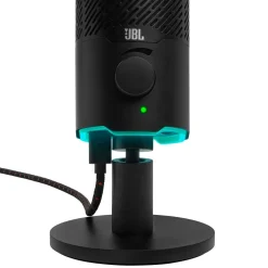 JBL Quantum Stream USB mikrofon med RGB-belysning och stativ