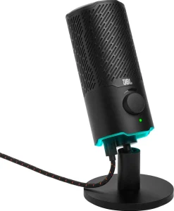JBL Quantum Stream USB mikrofon med RGB-belysning och stativ
