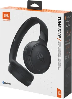JBL Tune 520 BT, hopfällbara trådlösa on ear hörlurar