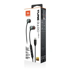 JBL Tune 310C hörlurar med USB-C, svart