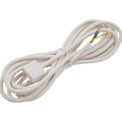 Jordad lamppropp DCL med 4 meter sladd, vit
