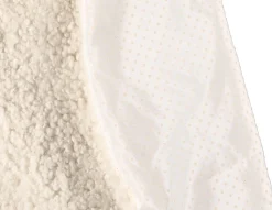 Julgransmatta teddy beige 90 cm