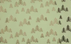 Julpapper premium grönt och guld 70 cm x 3 m 2-pack