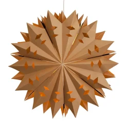 Julstjärna papper brun 52 cm, Northlight