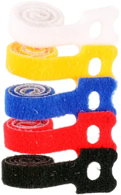 Kabelhållare med kardborre 5-pack