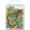 Kartnålar push-pins blandade färger 80-pack