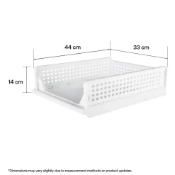 Klappbox med öppen front, vit