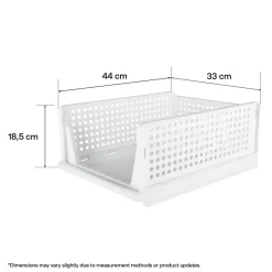 Klappbox med öppen front, vit
