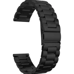 Klockarmband i rostfritt stål för Garmin 22 mm, svart