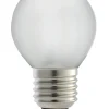 Klotlampa dimbar LED E27 3,4 W, varmvit