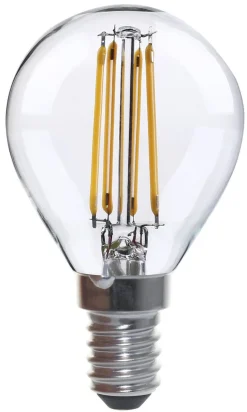 Klotlampa dimbar LED E14 3,4 W, varmvit