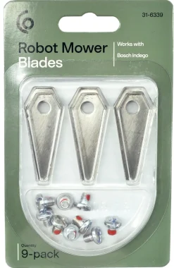 Knivar till robotgräsklippare Bosch Indego, 9-pack
