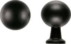 Knopp svart, 2-pack