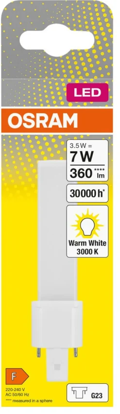 Kompaktlysrör LED G23 3,5 W S7 Osram Dulux