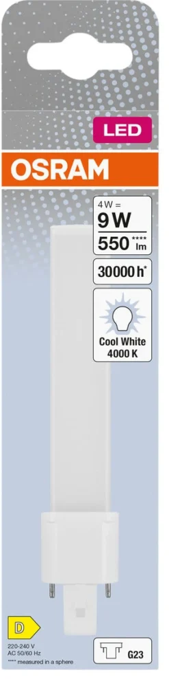 Kompaktlysrör LED G23 4 W S9 Osram Dulux