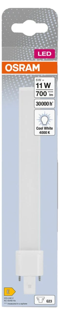 Kompaktlysrör LED G23 6 W S7 Osram Dulux