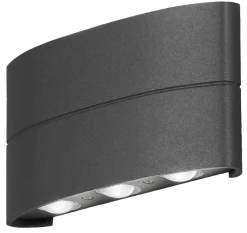 Konstsmide Chieri fasadbelysning upp och ner LED 6 x 1 W
