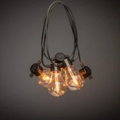 Konstsmide ljusslinga glödlampor LED, 4,5 m, utbytbara ljuskällor