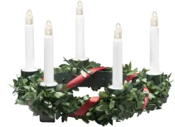 Konstsmide luciakrona barn och vuxen, med lingonris
