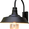 Konstsmide Trapani stallykta / vägglampa, svart